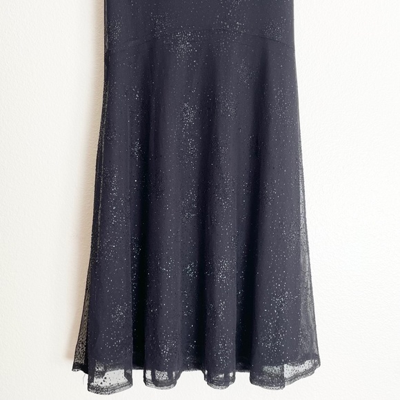 ✨JESSICA McCLINTOCK for GUNNE SAX✨ Vintage Mermaid Halter Gown in Black Sz 3 - Picture 5 of 8